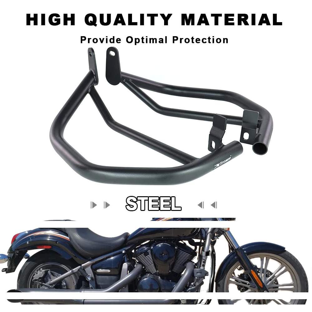 For Kawasaki VN900B VN900C VN900C-A/D/E/F Vulcan Classic/Custom Motorcycle Engine Bumper Guards Crash Bars Frame Protector Steel