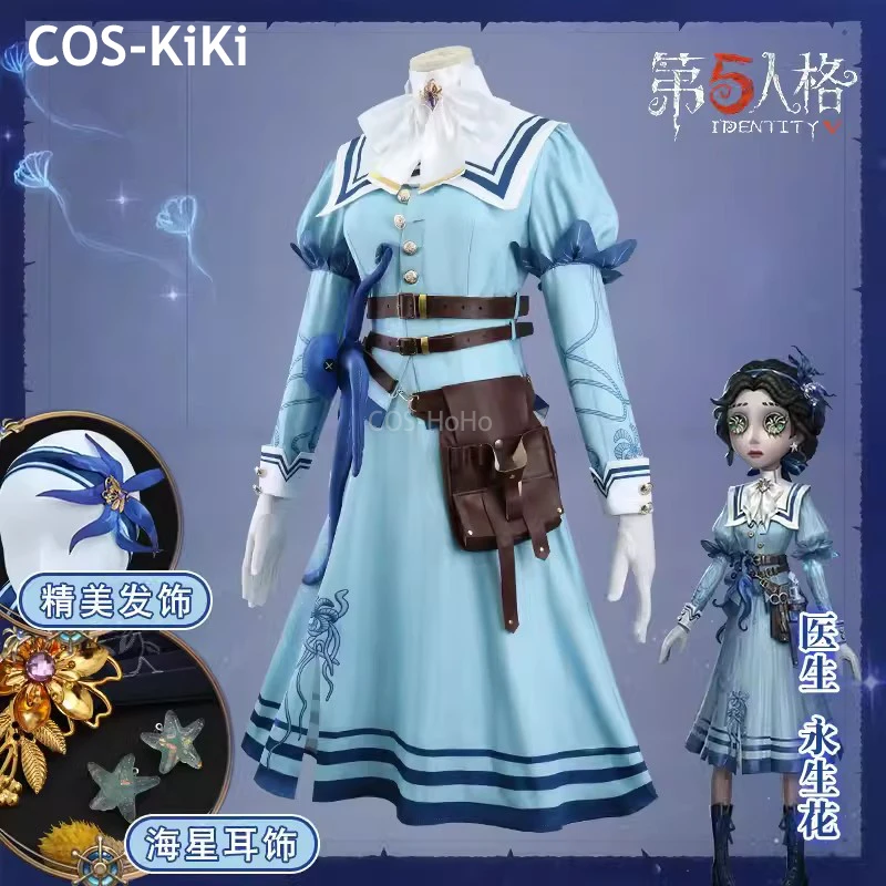 COS-KiKi-Costume de Cosplay pour Femme, Teinture de Garde d'Enfant, Docteur Aide à la Fleur, Jeu de Peau Imbibé, Belle Tenue de ixd'Halloween