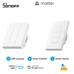 SONOFF M5 Matter 86/120 Smart Wall Switch Smart Home Two-way eWeLink Remote Control Switchman Works with Alexa Google Home Alice