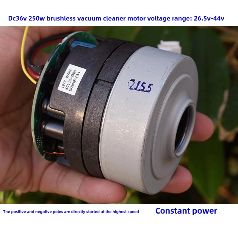 DC36V250W Hochgeschwindigkeits-DC-Bürstenloser Staubsaugerventilator, 75 mm Turbinen-Vakuummotor mit großem Durchmesser – konstante Leistung