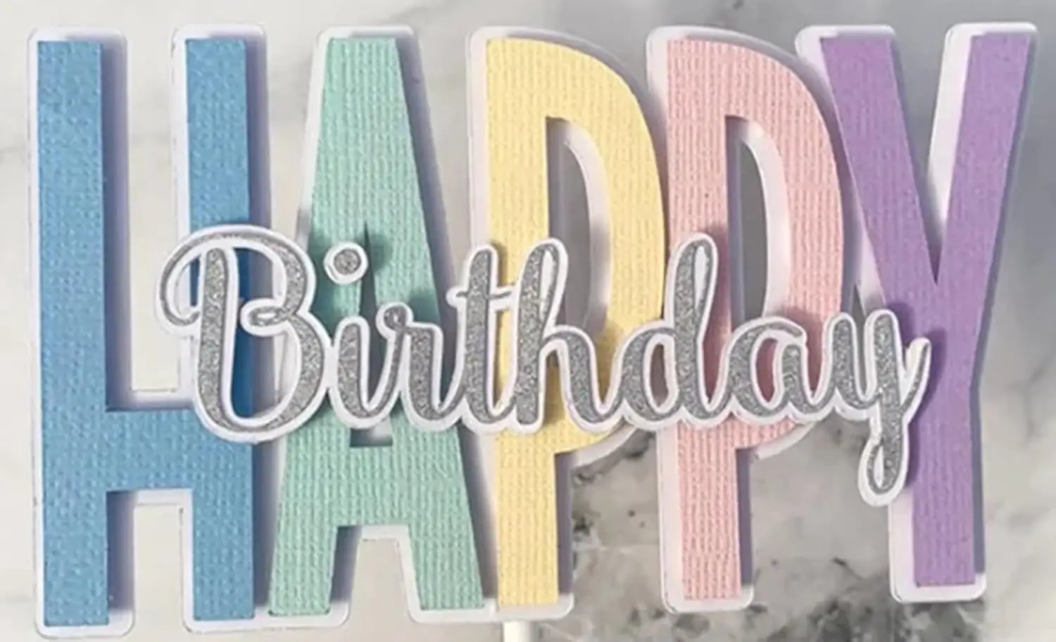 Create happy birthday metal cutting molds for handmade photo album decorations card making and DIY handicrafts view 4
