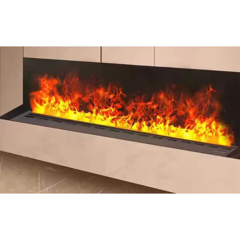 

【Горячее】размерное окружающее освещение, новое 3D пламя, яркость, дистанционное управление, электрический камин, зимняя семейная комната, настенный обогрев