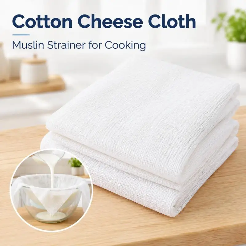 1.5/2/3/4yards Cheesecloth Reusable Unbleached Precut Strainer Muslin Cloth for Cooking Baking Juicing Cheese Making