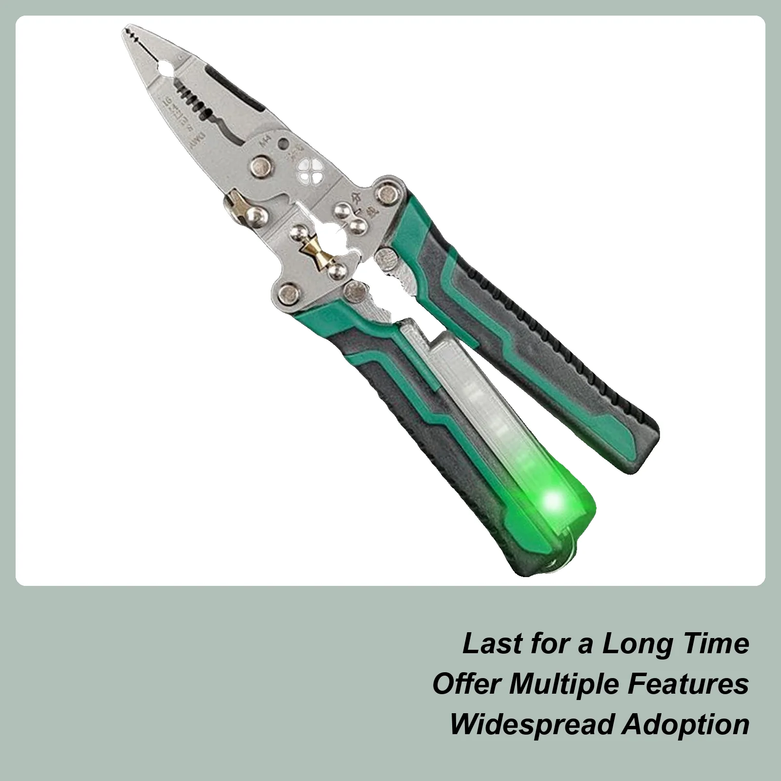 

Wire Stripper Tool Heavy-Duty Electrician Wire Crimper Professional Multi-purpose Stripping Pliers Quick-Release Cable Crimping
