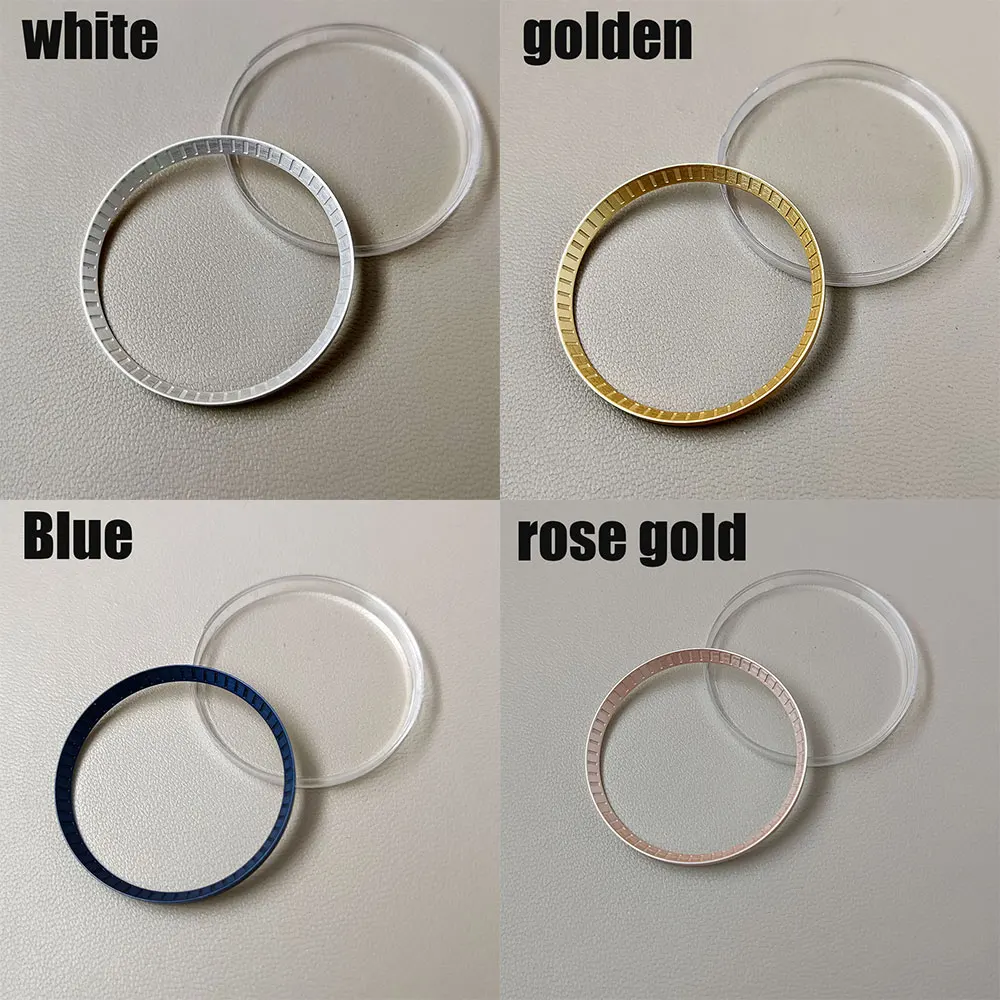 مشاهدة الملحقات وزارة الدفاع ساعة عالية الجودة الفصل الدائري صالح NH35 NH36 ساعة حافظة استبدال البلاستيك الصلب الحلقة الداخلية حجم 30.3*27.3 مللي متر