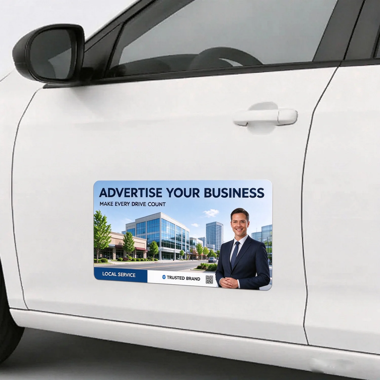 Personalized Custom Car Stickers, Custom Business Vehicle Door Decals with QR Code for Advertising & Events