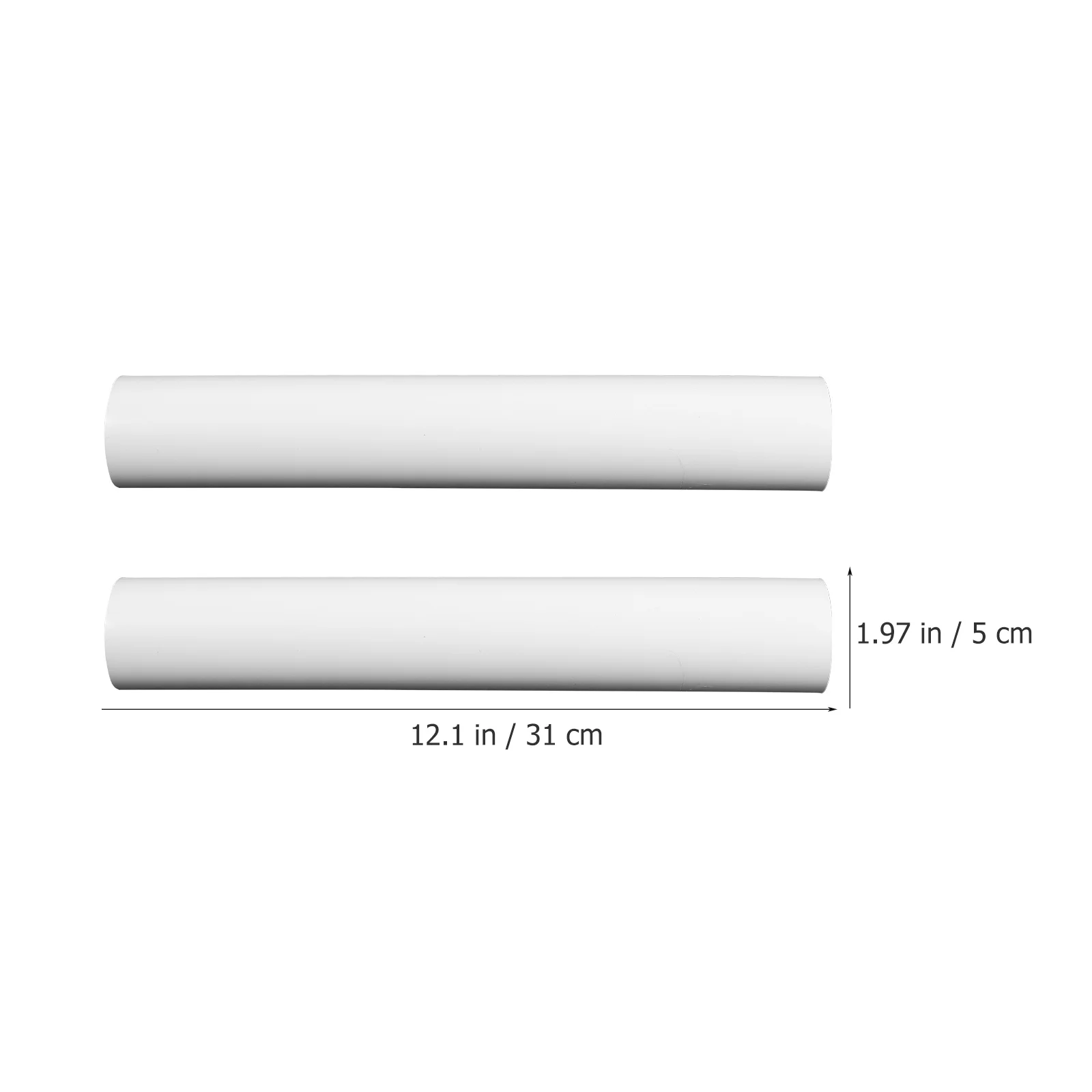2Pcs Portable Poster Tubes Storage Artwork Mailing Tube Drawing Case Transport Reusable Tube Poster Tubes for Storage