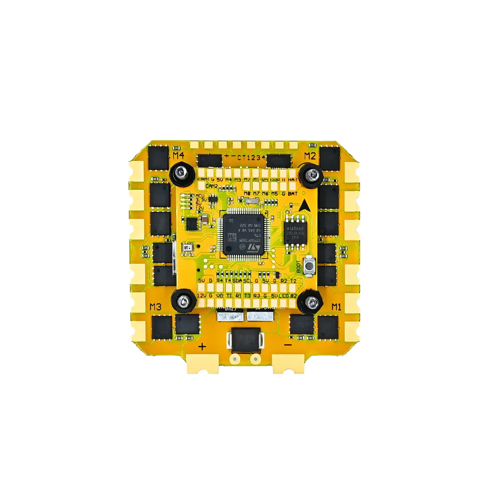 F722 Flight Controller & 4-in-1 ESC Stack, STM32F722 ICM42688P, 8M Blackbox, 3-8S, Type-C, Optional 80A /100A ESC for FPV Drone