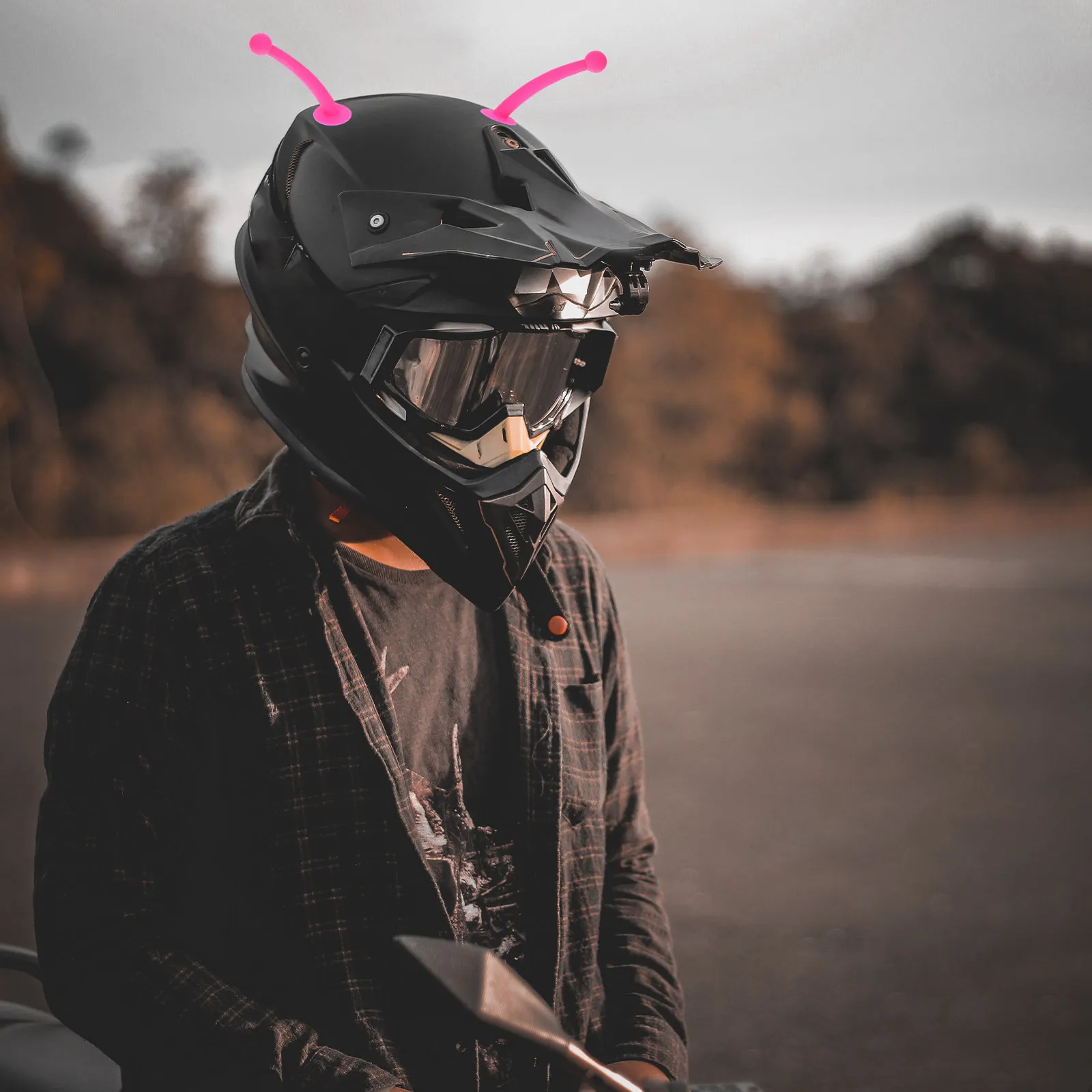 

Silicone Touch Antenna For Motorbike Bike Car Roof Decoration Rosy Tentacles Suction Cup Mount Kids Sticker