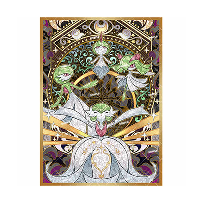 

60pcs/set Gardevoir Ralts Kirlia Flash Card Sleeve PTCG Anime Game Collection Card Protective Cover Gift Toy 66*91mm