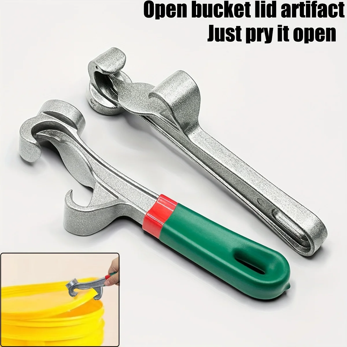 1pc Multi Functional Paint Bucket Lid Wrench Bucket Opener Industrial Grade Labor-saving Metal Waterproof Plastic Bucket Opener