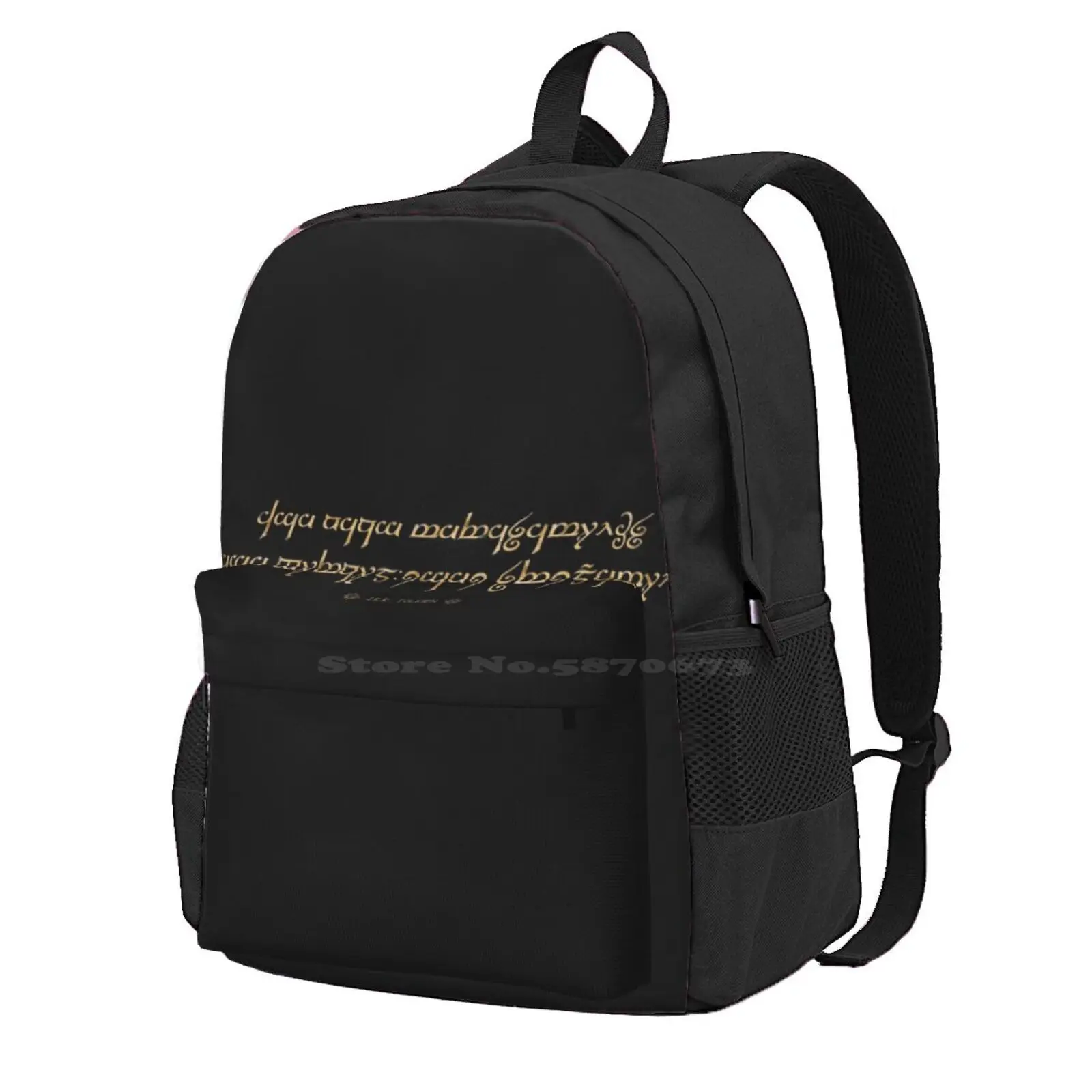 Tolkien - The One Ring Hot Sale Schoolbag Backpack Fashion Bags J R R Tolkien The The One Ring