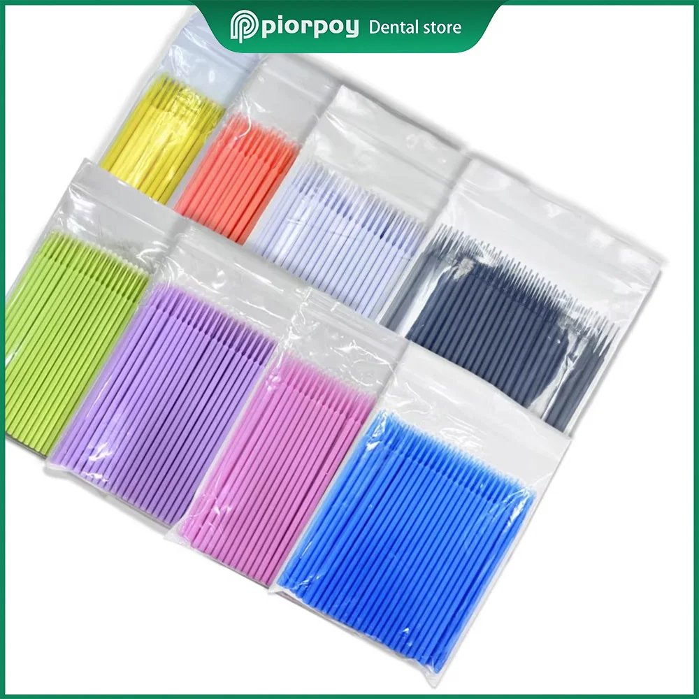 

PIORPOY 100Pcs Dentistry Disposable Applicator Micro Brushes Teeth For Dental Application Oral Care Dentist Materials Dropship
