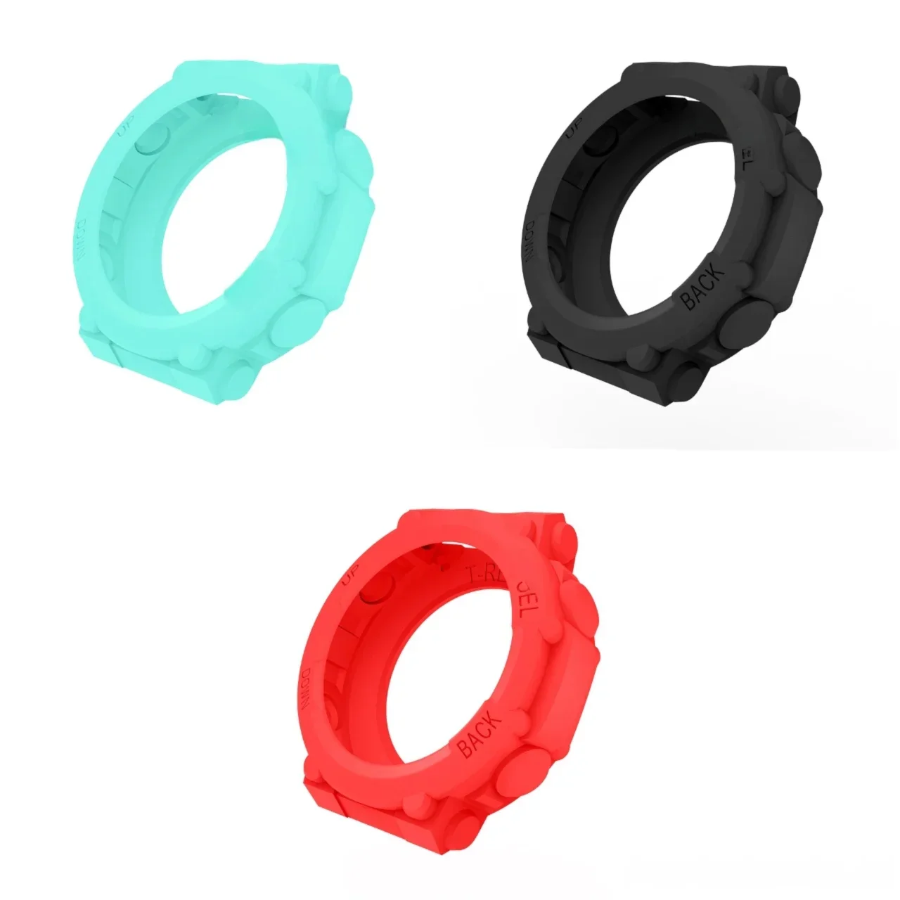 

3 Pieces Soft Silicone Case for HuaMi Amazfit Watch T-rex 2 3 3Pro Smart Watch Protector Shell Sweat-proof Watch Accessories