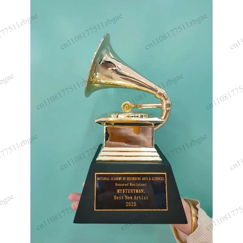 AM MYS A Wards Commemorative Series Comes with Free Engraving and Features A Black Vinyl Metal Trophy.