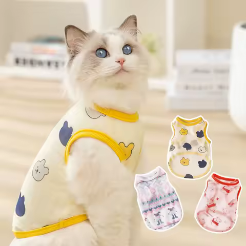 Summer New Dog Vest Cool Breathable Puppy Clothes Cute Bear T-shirt Teddy Yorkshire Two Legs Clothing Pet Supplies