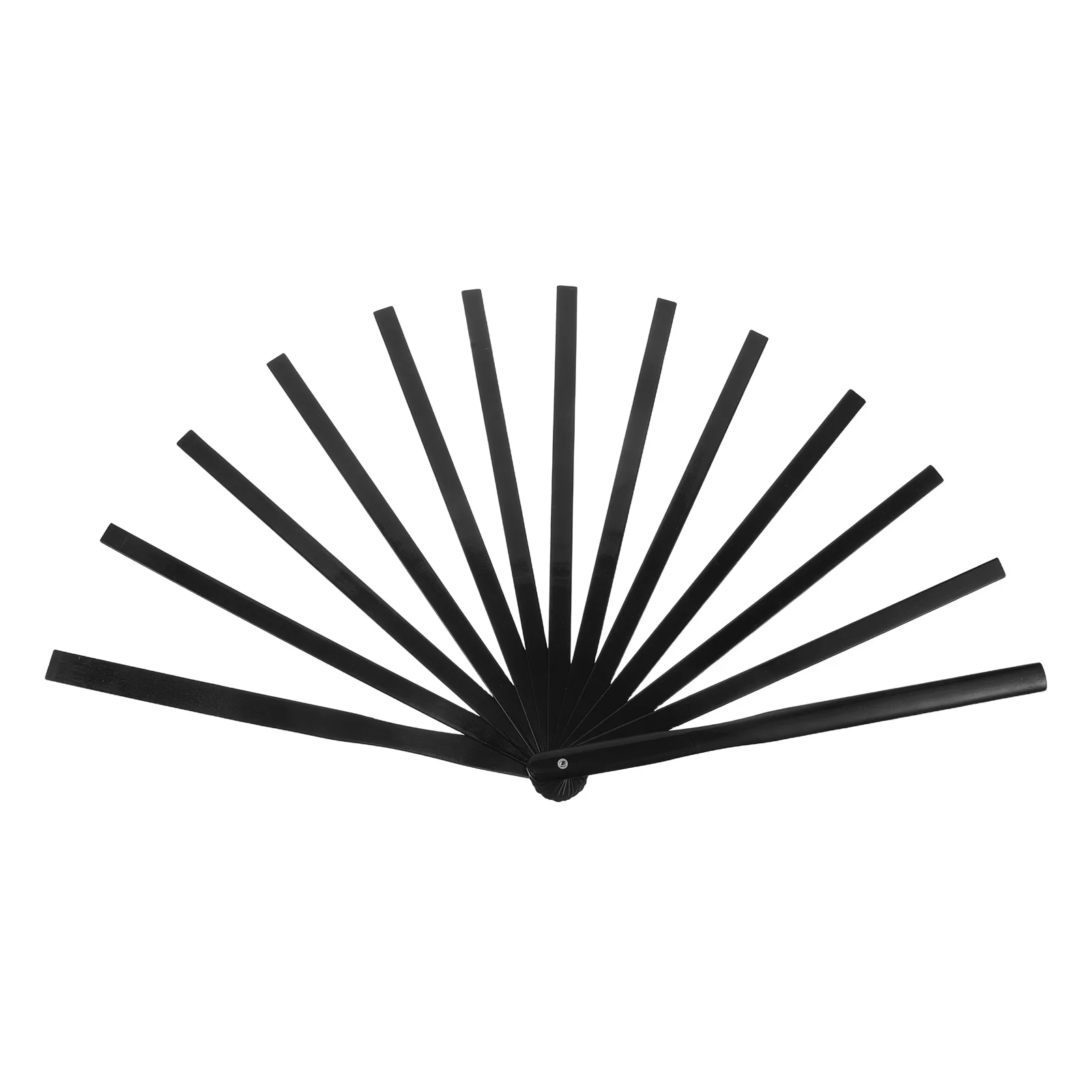 

DIY Folding Fan Frame Bamboo Wood Ribs Foldable Handheld Fan Making Frame Black for Crafts Sewing Art Display Home Decoration