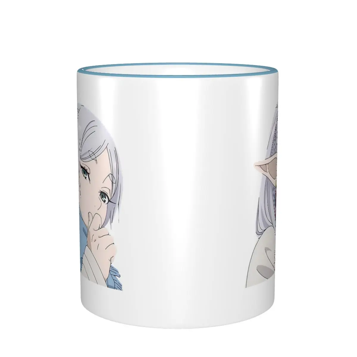 Frieren Thoughtful Merch Coffee Mugs Kawaii Tea Cups Gift