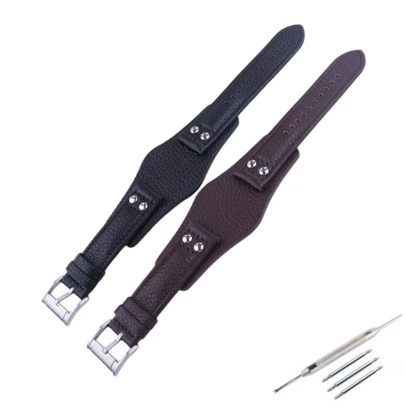 

22mm men's and women's leather watch band Compatible for the FOSSIL CH3051 CH2564 CH2565 CH2891 strap belt buckle accessories