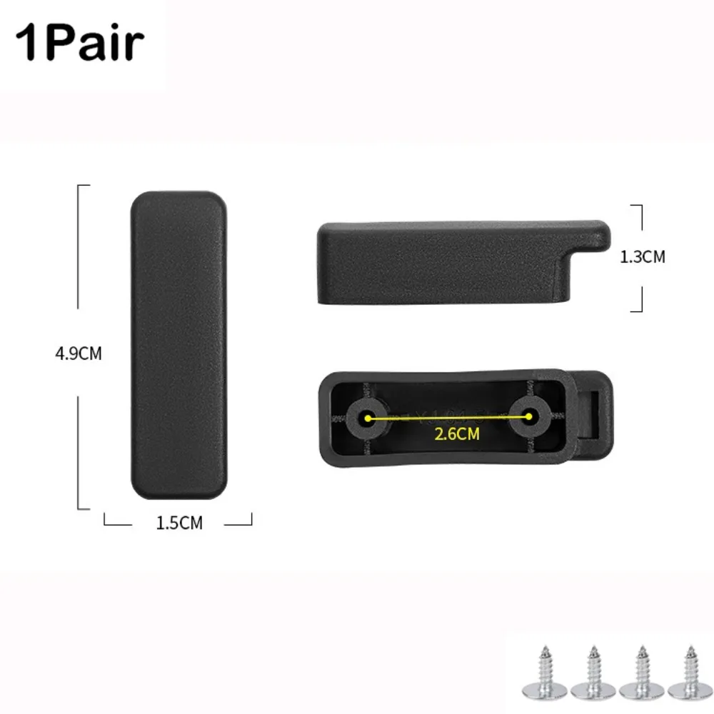 Baggage Replacement Stud Foot Plastic Luggage Feet Pads Black With Screws Luggage Bottom Stand Suitcase Stand Feet All Suitcase