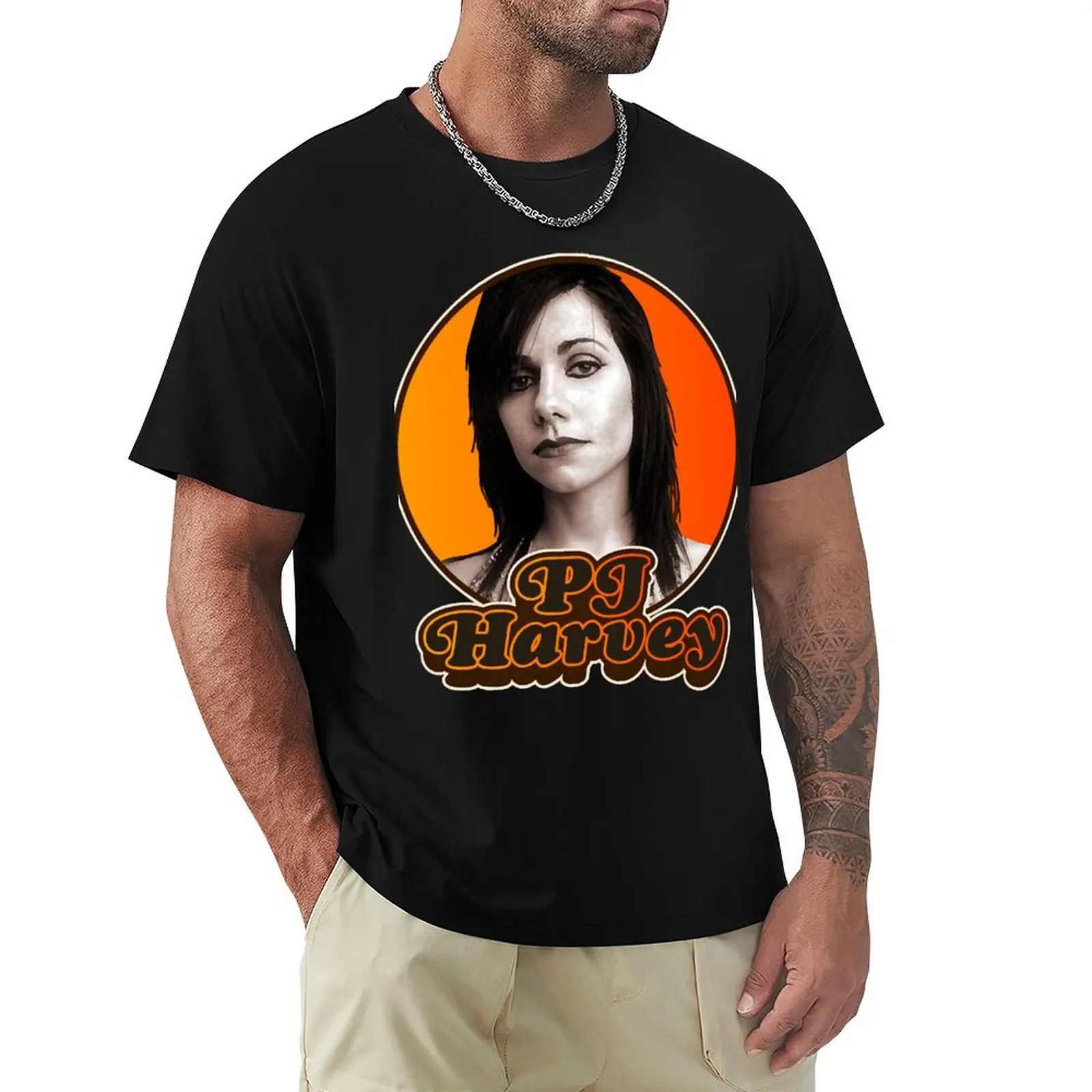 

Retro PJ Harvey Tribute T-Shirt plus size clothes Blouse Men's t-shirts