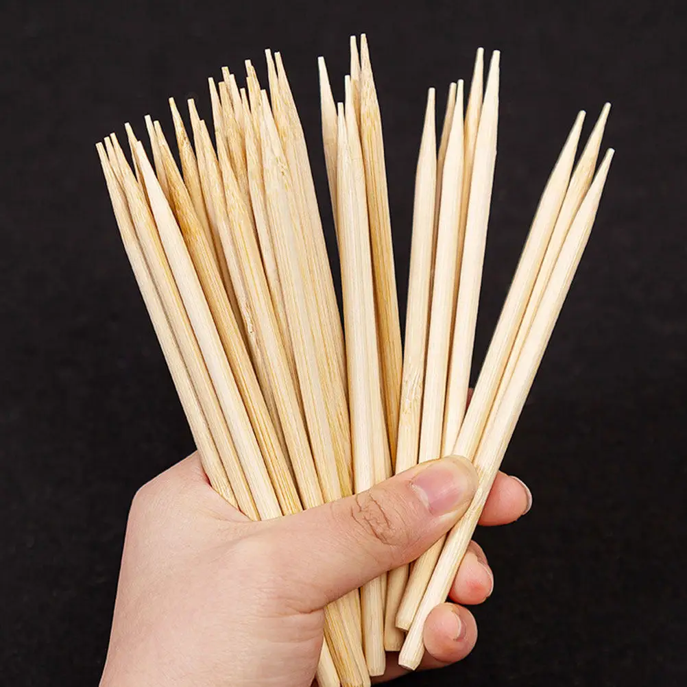50Pcs Wooden Drawing Stylus for Scratch Paper Bamboo Craft Sticks Children DIY Creative Art Projects Hand Eye Coordination Tools