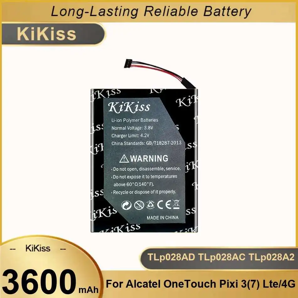 

Tablet Battery For Alcatel One Touch Pixi 3 7 Lte 7.0 4G Tlp028ad Tlp028ac Tlp028a2 Long-Lasting 3600Mah