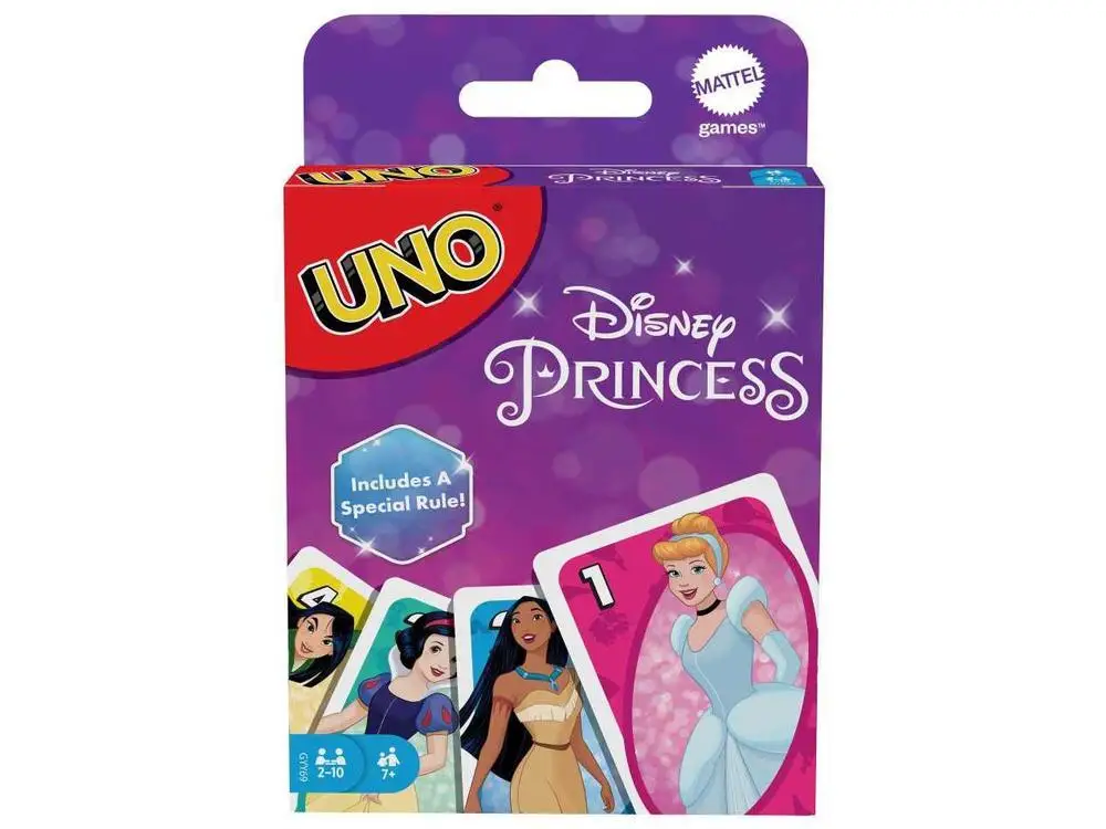 Game Uno Disney Princess Mattel 112 Cards