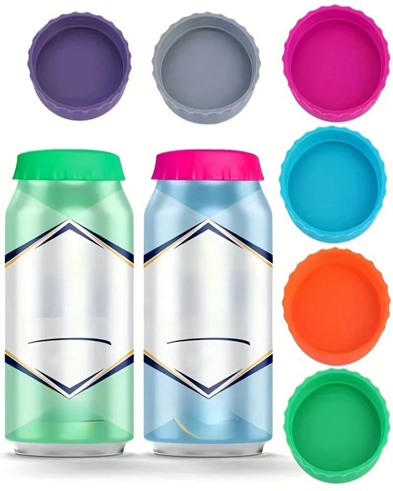 Can Beer Bottle Leak-proof Dust-proof Fresh-keeping Sealing Silicone Lid Soda Sealing Lid