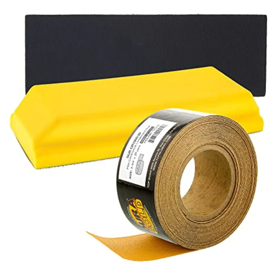 

Прямоугольный шлифовальный блок Pro Series 7-3/4" x 2-3/4" с креплением на липучке, адаптером для наждачной бумаги PSA и абразивностью 1000 G