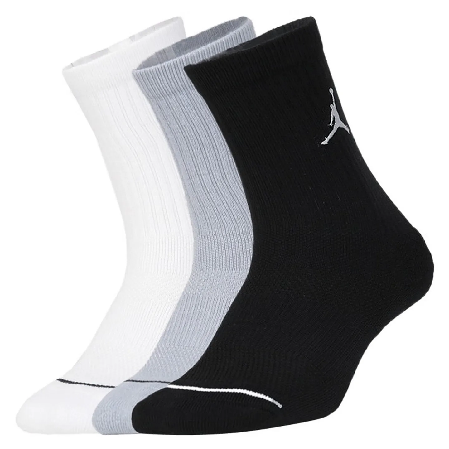 

Nike Unisex 3-Pack Socks: Air Jordan Training Style Breathable Casual Socks—Soft, Durable Sports Socks SX5545-019