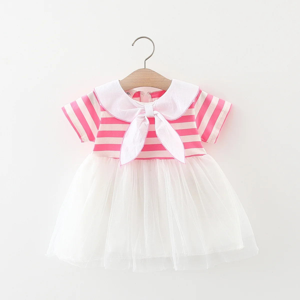 

2023 summer baby girl clothing newborn baby girl dress patchwork mesh princess dress baby birthday party clothing 0-4 years old