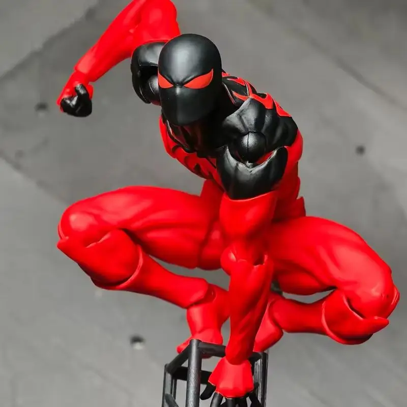 

Mess Toys Black Symbiote Spider-Man Black Venom Suit Black Scarlet Spider Man Articulated Action Figure Model Birthday Gift Toy