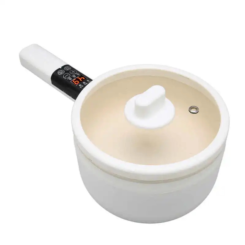 Padella elettrica multifunzionale a strato singolo portatile da 1,8 litri con 5 modalità di cottura per pentole da ufficio per dormitorio