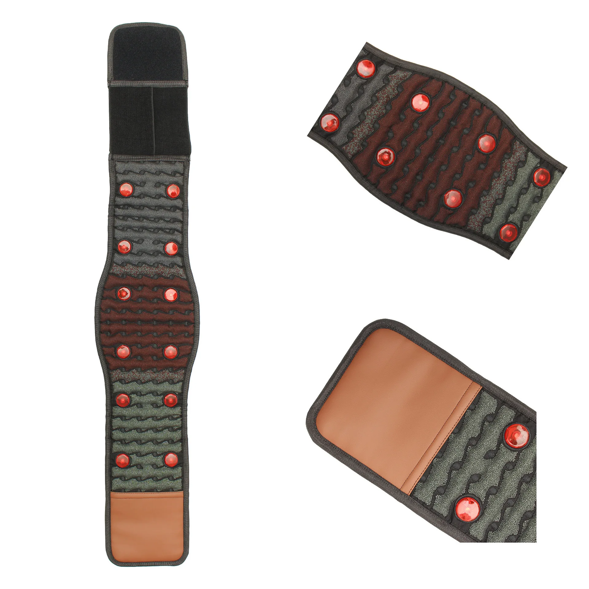 Photon cold and moisture removal belt hot compress far infrared ultra long wave negative ion clay belt