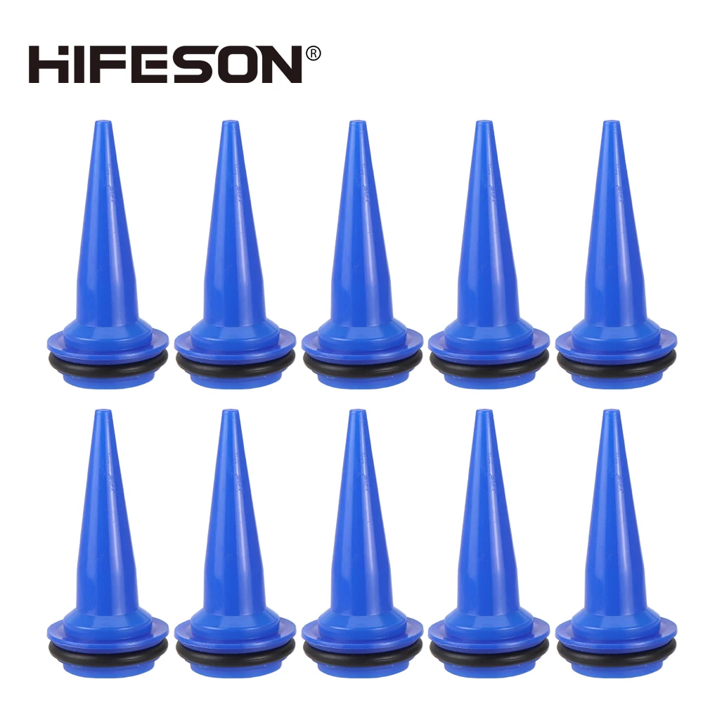 10pcs/pack Glue Gun Nozzle Caulking Finisher Caulk Nozzle Applicator Caulking Gun Sealant Tools Accessories