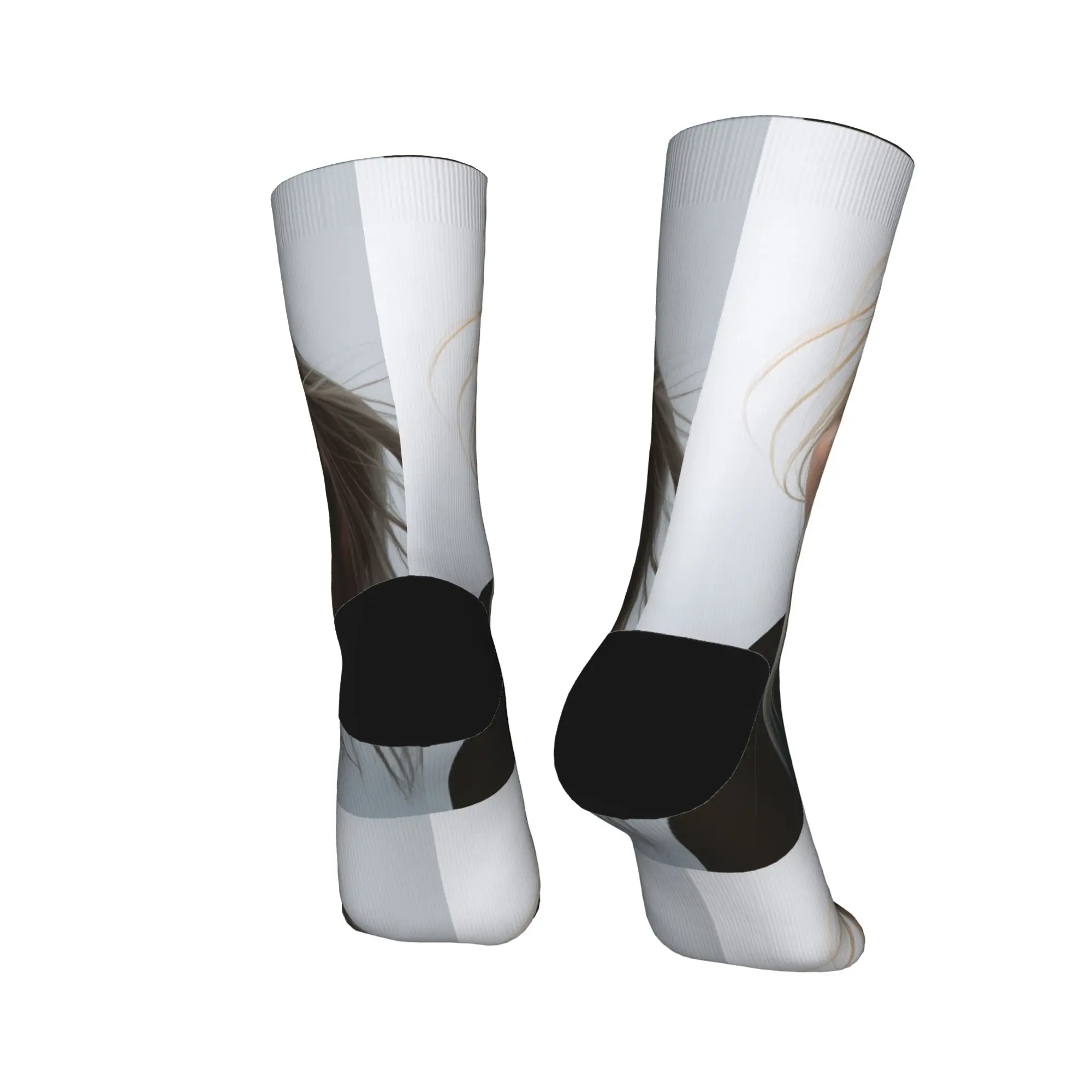 Meias masculinas unissex l-lolas i-indigos cantor espanhol meias antiderrapantes macias respiráveis inverno moderno impresso