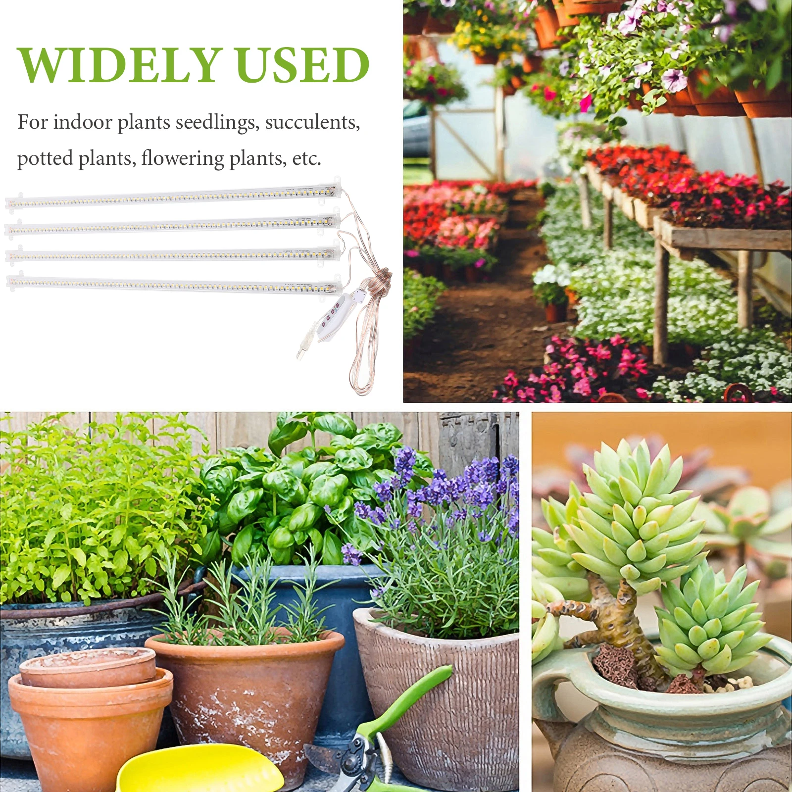 

Full Spectrum LED Plant Grow Light Strip USB Intelligent Dimming Indoor Lamp for Shelf Plants Healthy Growth Light