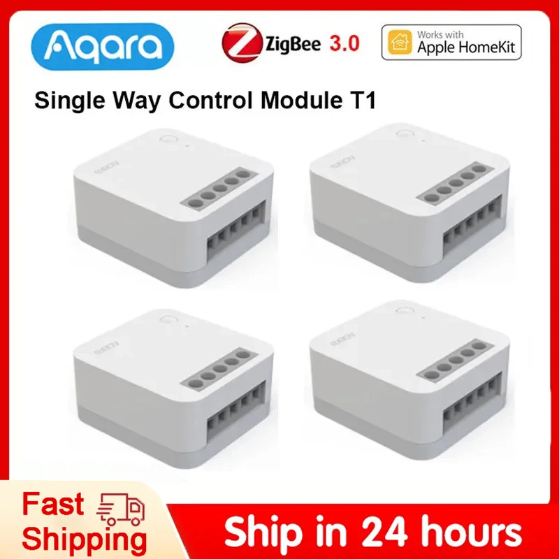 Aqara Single Chiannel Relay Controller T1 Switch module Zigbee 3.0 Neutral Smart home Timers Remote Control work with Homekit