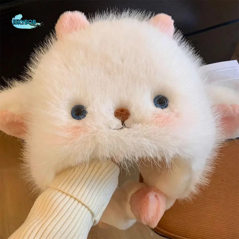 

Lei Feng Cap Anti-cold Winter Plush Hat Sheep Windproof Lamb Ears Warmer Hat Cute Solid Color Fluffy Ear Protection Cap Outdoor