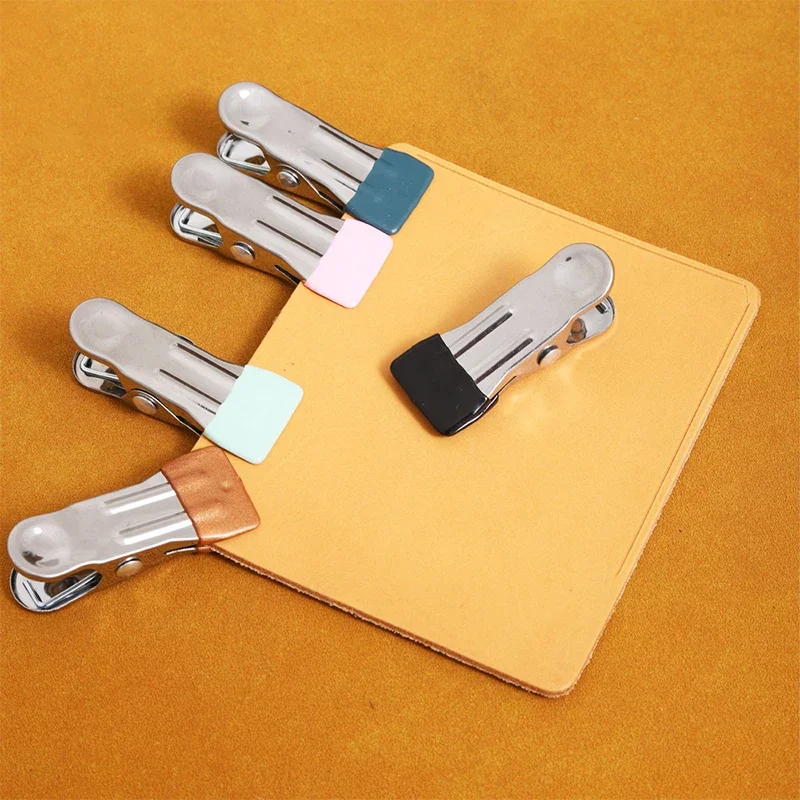 NUBECOM 10PCS Multi-purpose Clip Seamless Fabric Fixed Clips DIY Leather Cloth Fixation Clamp Clothespin Durable Leather Tools