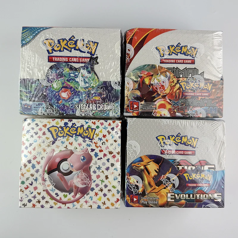 360Pcs/box Pokemon Cards 151 XY Evolutions Pokemon Booster Box Collectible Tradiner Card Game toy for children