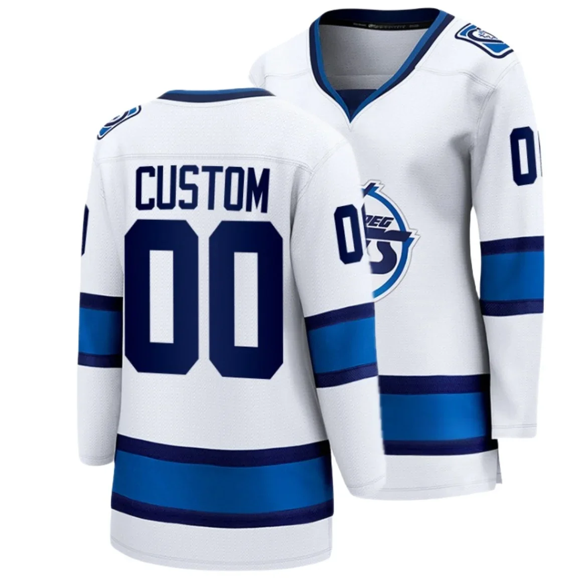 Maillot de hockey sur glace personnalisé Winnipeg pour homme, #81, Kyle Connor #55, Mark Scheifels# 37, Connor Hellebuyck #62, N37NiederreCla