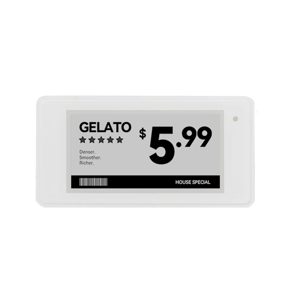 2.66‘’ Frozen ESL Electronic Shelf Labels E-ink Price Tag Digital Tags Display Via Bluetooth Waterproof IP65 For Low Temperature