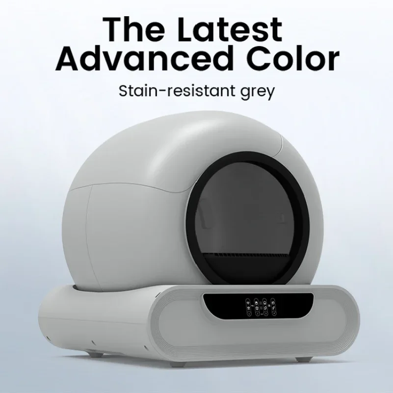 Smart Fully Automatic Litter Box With Mobile App Control, Large Size, Prevents Cat From Escaping