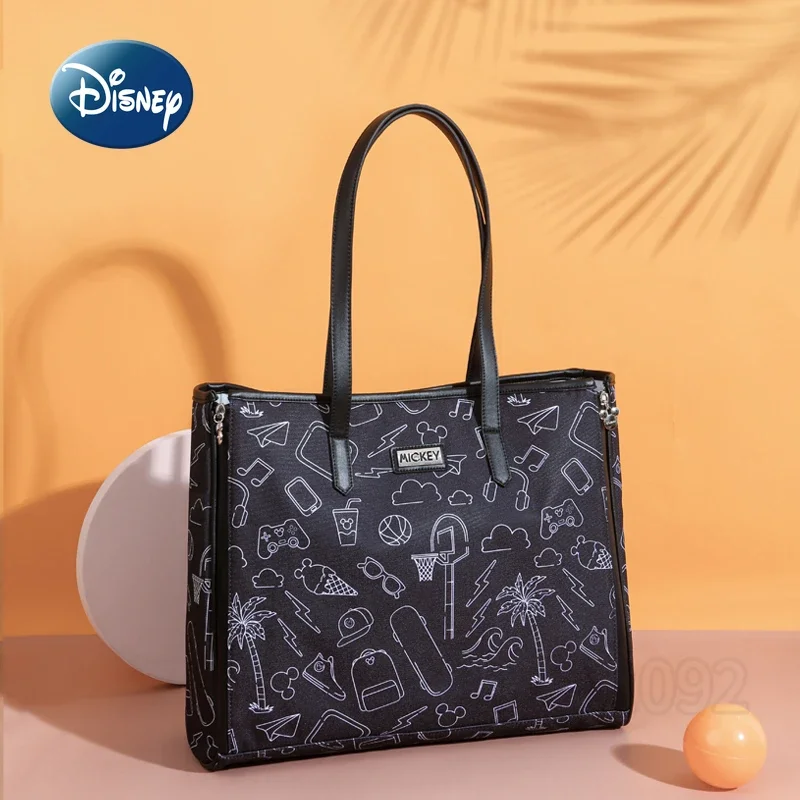 

Disney Mickey Portable Diaper Bag Luxury Brand Original Baby Bag Cartoon Handheld Diaper Bag Multi Functional Large Capacity