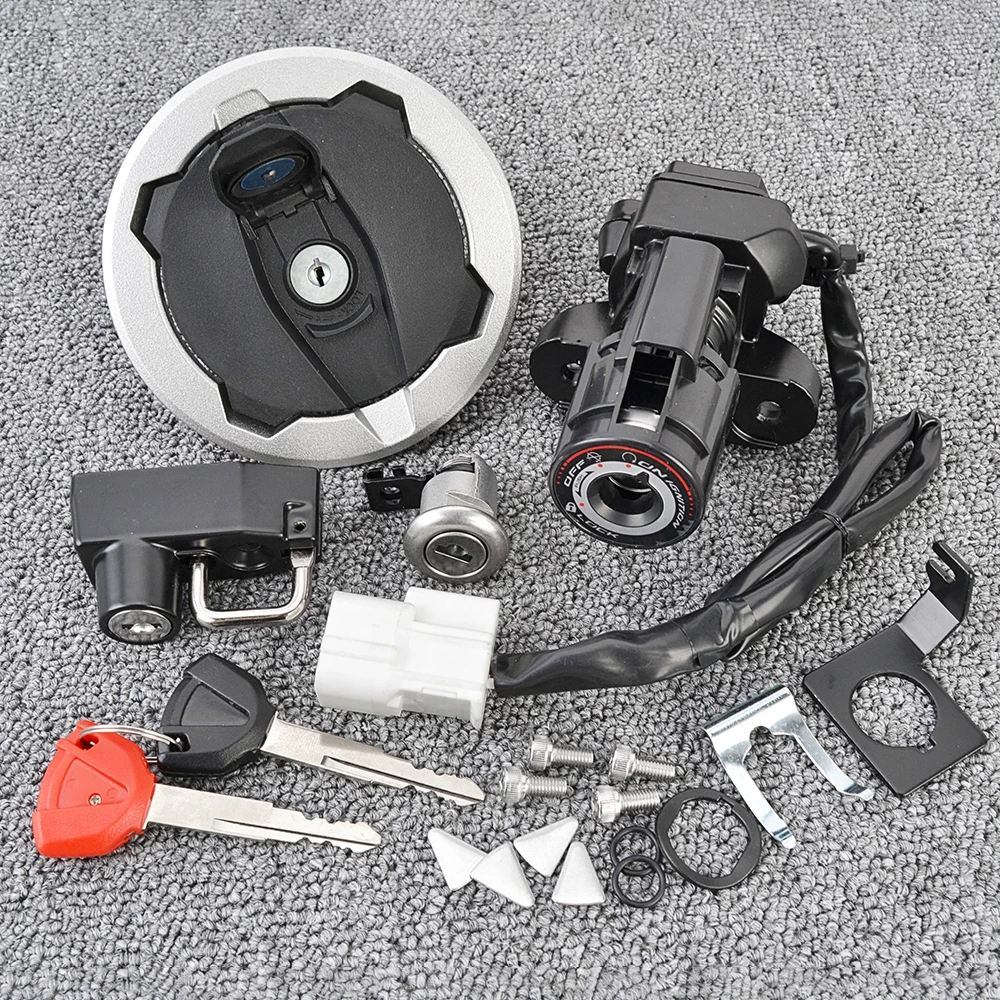 

ER EX 500 Fuel Gas Cap Ignition Switch Seat Lock For Kawasaki ER500 Z500 EX500 Ninja 500 SE ABS KRT Edition