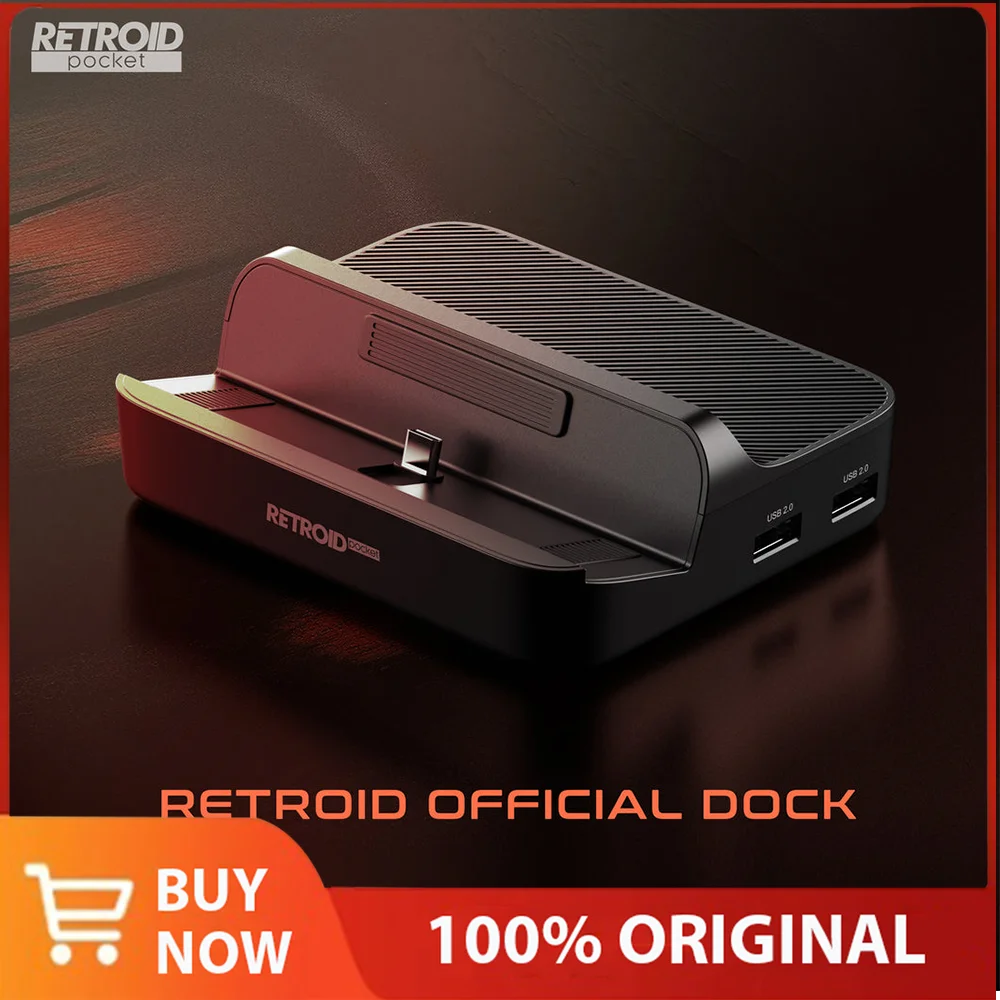 Retroid Pocket Official Dock RP4 RP5 Full Compatible PD Charging HDMI Output 3*USB3.0 2*USB2.0 7-In-1 Charging Dock