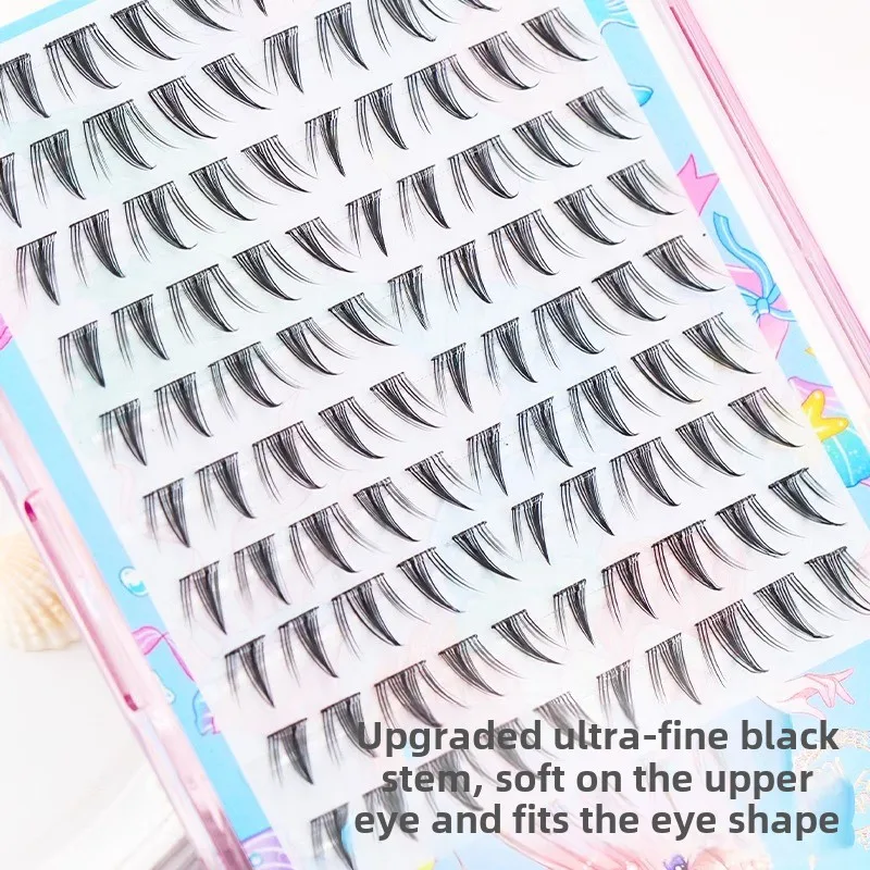 REPLDeer-Faux Cils Sans Colle, Tige Noire Fine, Optique Naturelle, Photogénique, Manga, Pure Lust