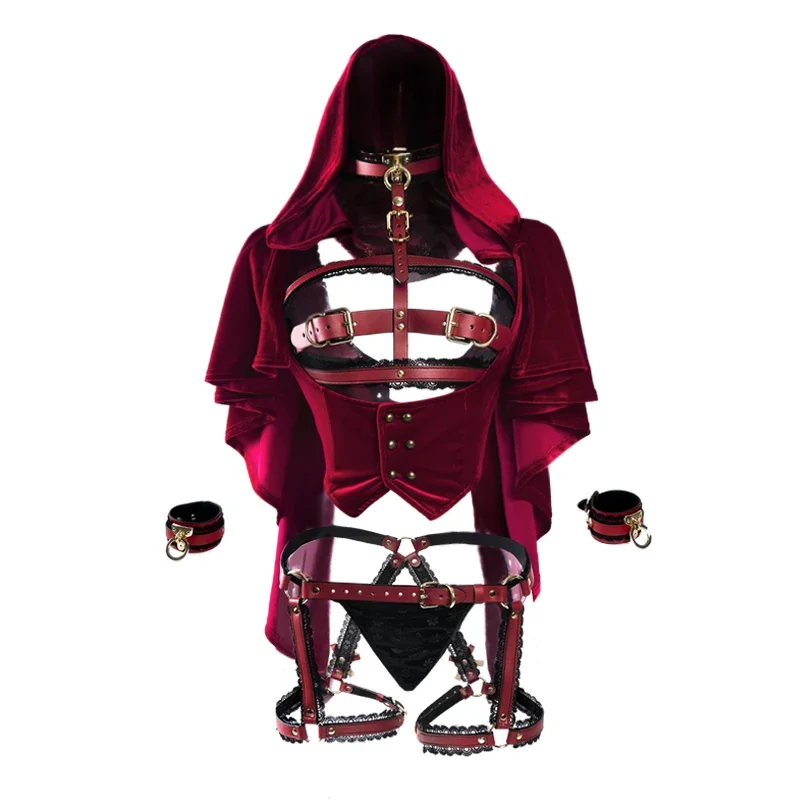 أزياء الفتاة الحمراء الصغيرة التأثيرية فستان مثير أنيمي تأثيري للنساء اليابان وكوريا الجنوبية تأثيري حلي فستان الفتيات مثير